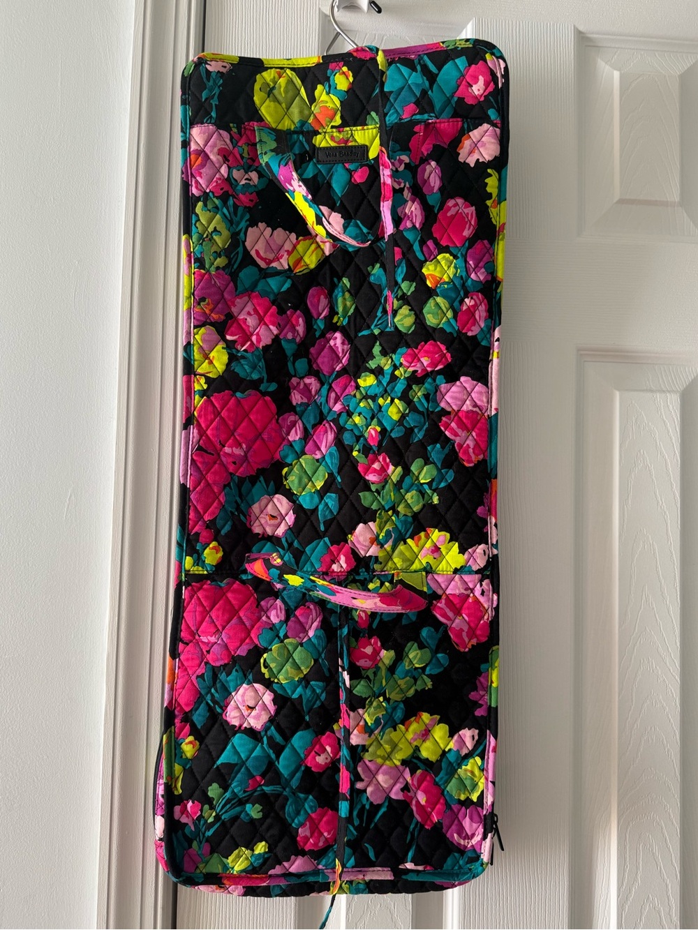 💜Vera Bradley Hilo Meadow Hanging Organizer Vibrant Floral Quilted Cosmetic NEW - Picture 2 of 6